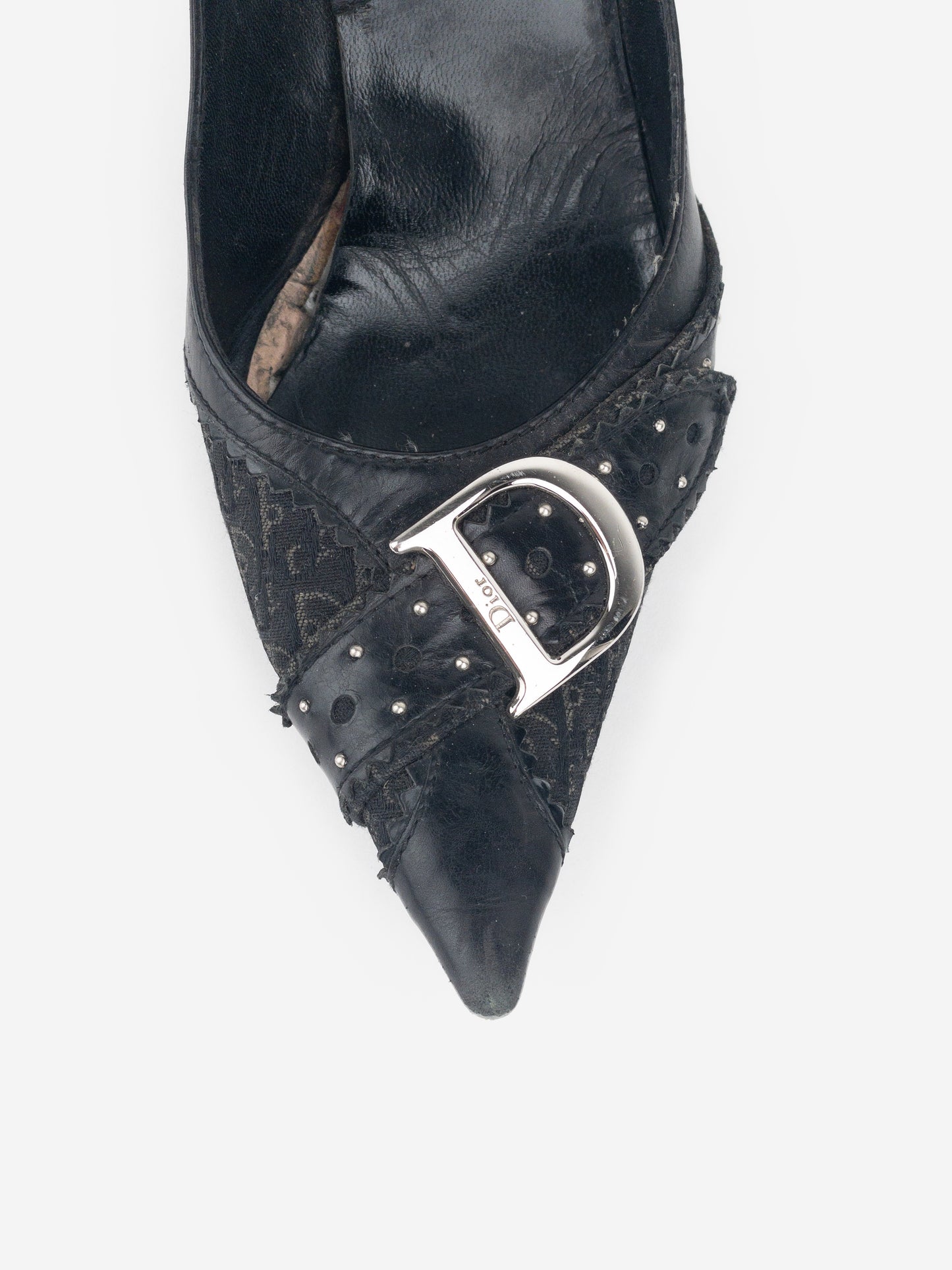 Dior by Galliano SS04 'D Trick' Diorissimo Monogram Pump Heels