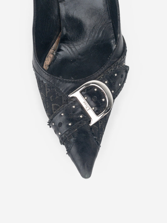 Dior by Galliano SS04 'D Trick' Diorissimo Monogram Pump Heels – photo 7