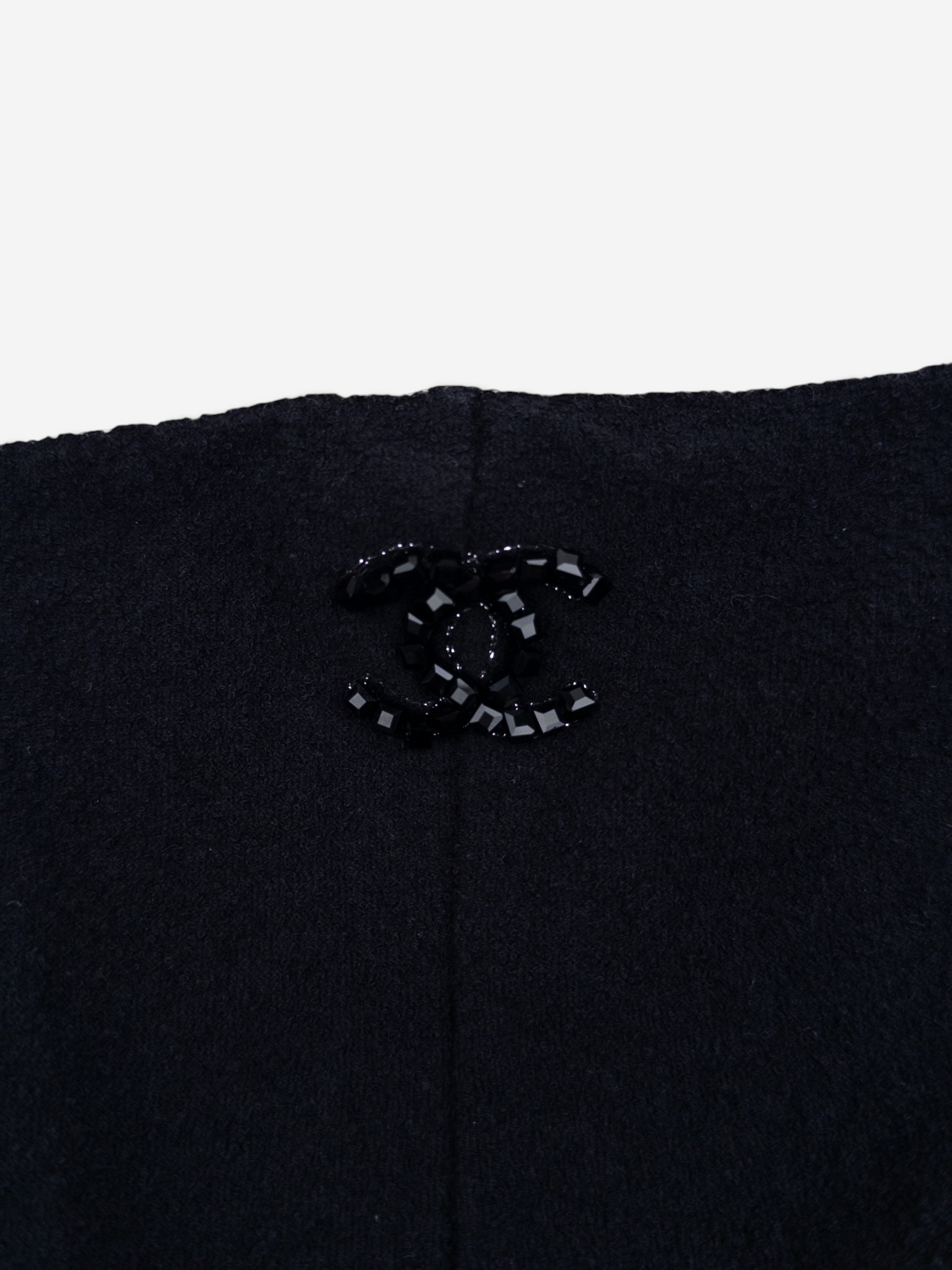 Chanel SS22 Backless CC Logo Two-Tone Jumpsuit Overall – CC logo detail