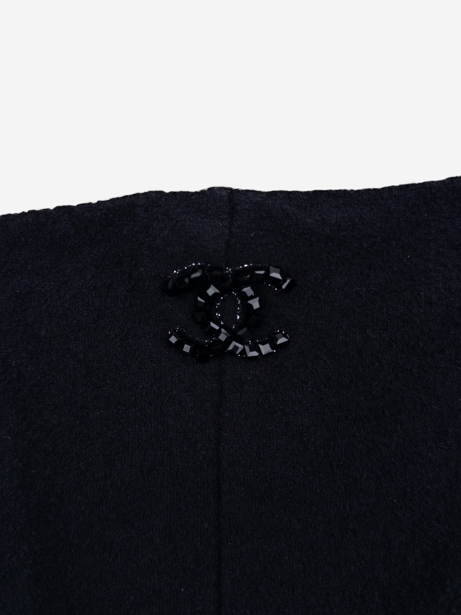 Chanel SS22 Backless CC Logo Two-Tone Jumpsuit Overall – CC logo detail