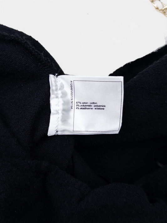 Chanel SS22 Backless CC Logo Two-Tone Jumpsuit Overall – care label