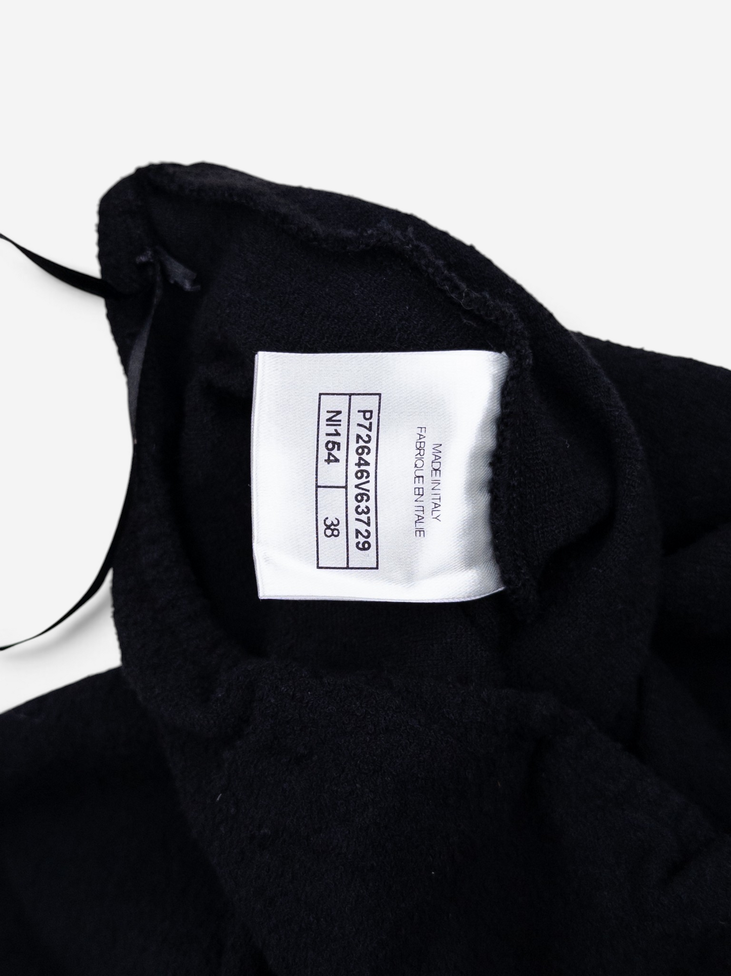 Chanel SS22 Backless CC Logo Two-Tone Jumpsuit Overall – inner care label