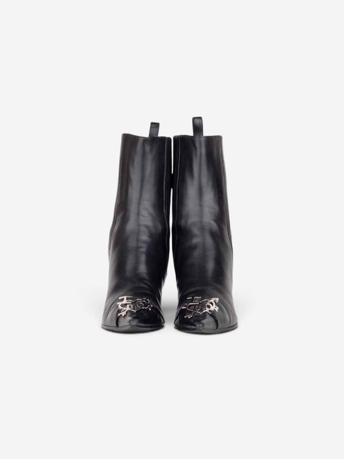 Dior by Galliano AW04 ‘I Love Dior’ Ankle Chelsea Kitten Heel Boots – product view 3
