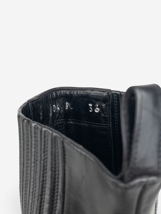 Dior by Galliano AW04 ‘I Love Dior’ Ankle Chelsea Kitten Heel Boots – product view 11