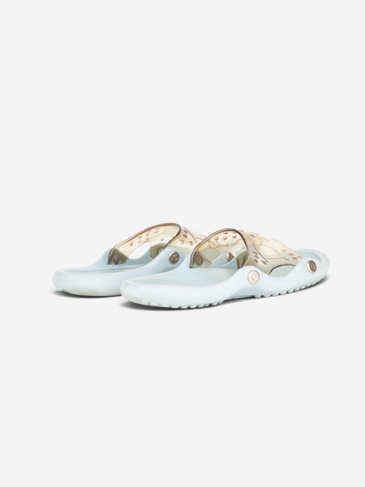 Dior by Galliano SS04 Surf Transparent Rubber Sandal Slides