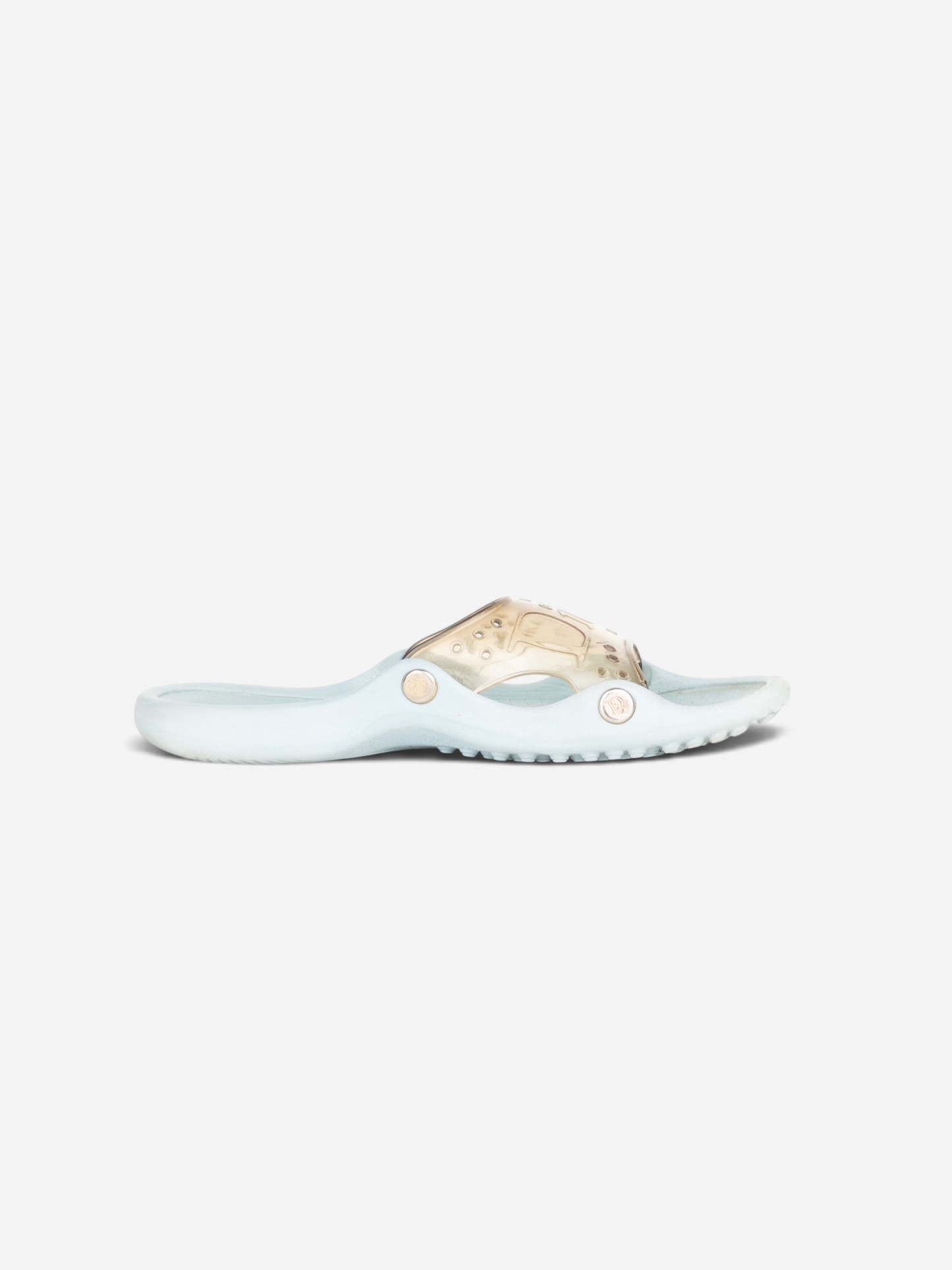 Dior by Galliano SS04 Surf Transparent Rubber Sandal Slides