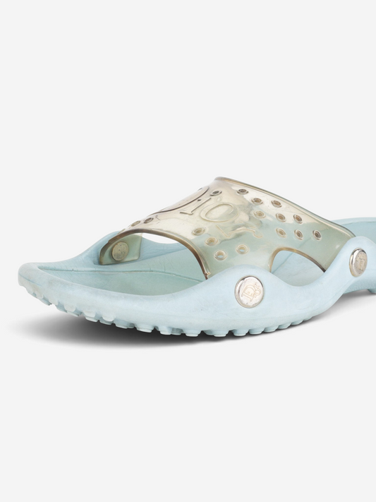 Dior by Galliano SS04 'Surf' Transparent Rubber Sandal Slides – side view