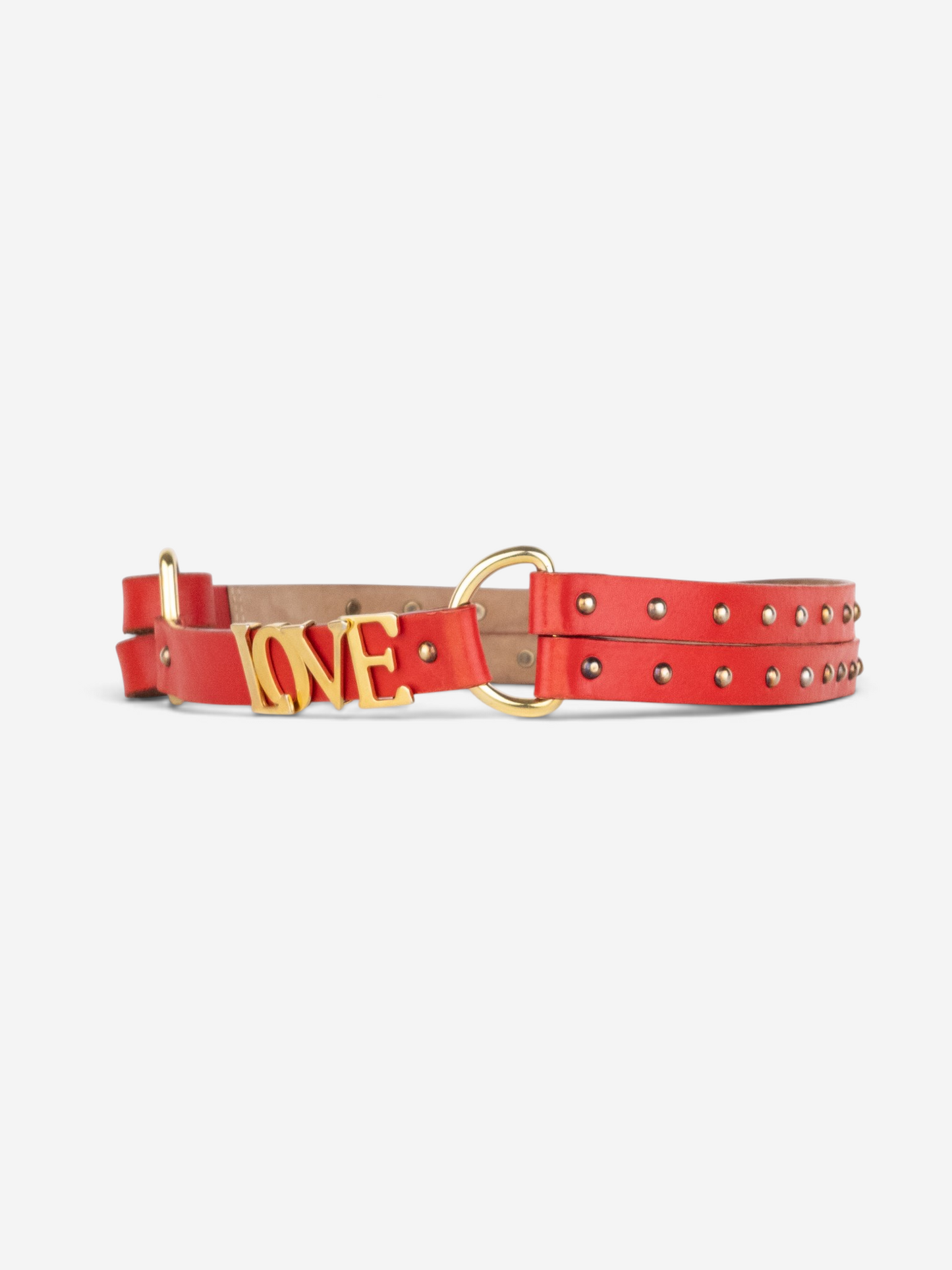 Dolce & Gabbana SS03 Bondage ‘Love’ Leather Belt – product view 3