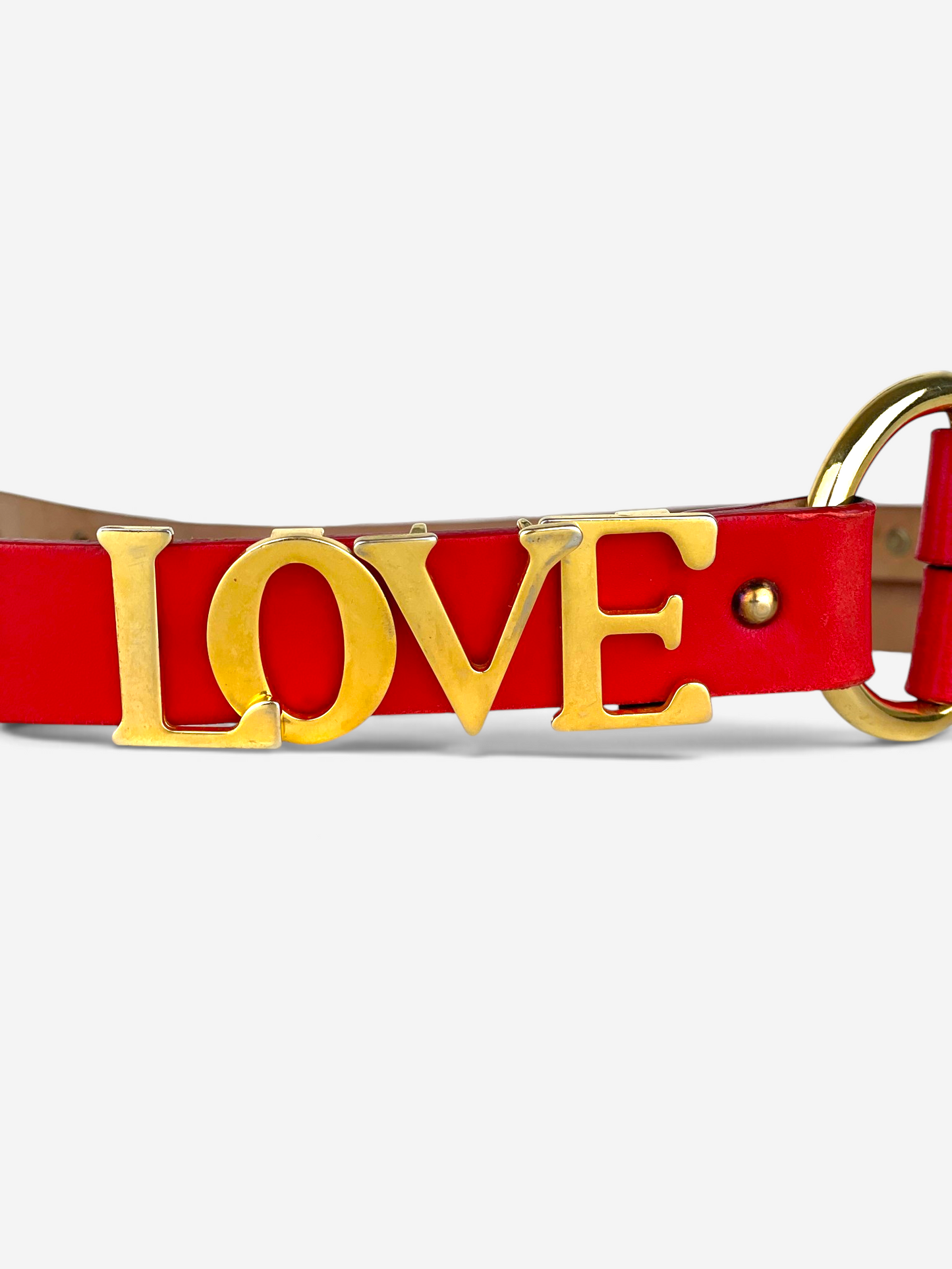 Dolce & Gabbana SS03 Bondage ‘Love’ Leather Belt – detail view 1