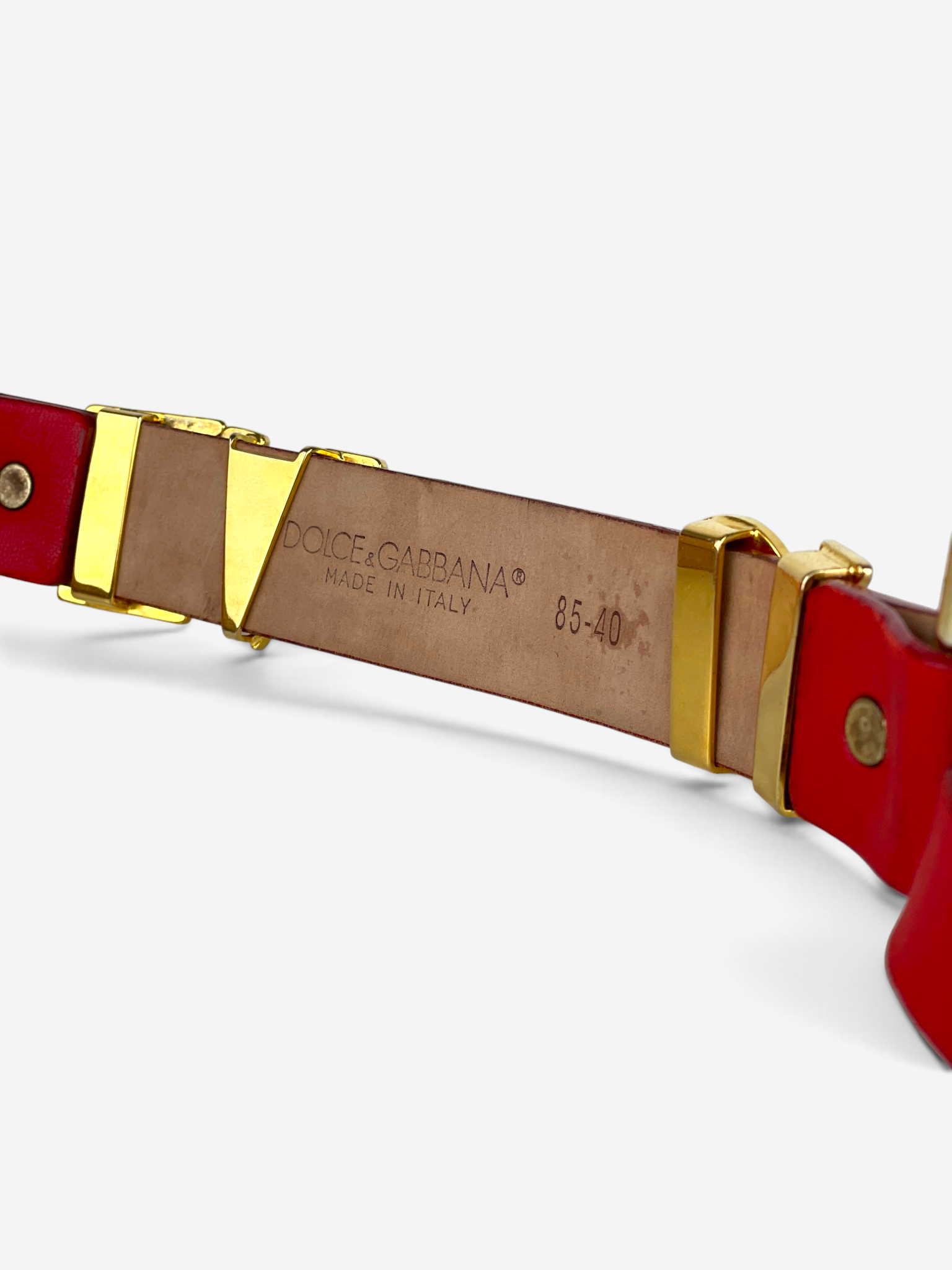 Dolce & Gabbana SS03 Bondage ‘Love’ Leather Belt – detail view 2