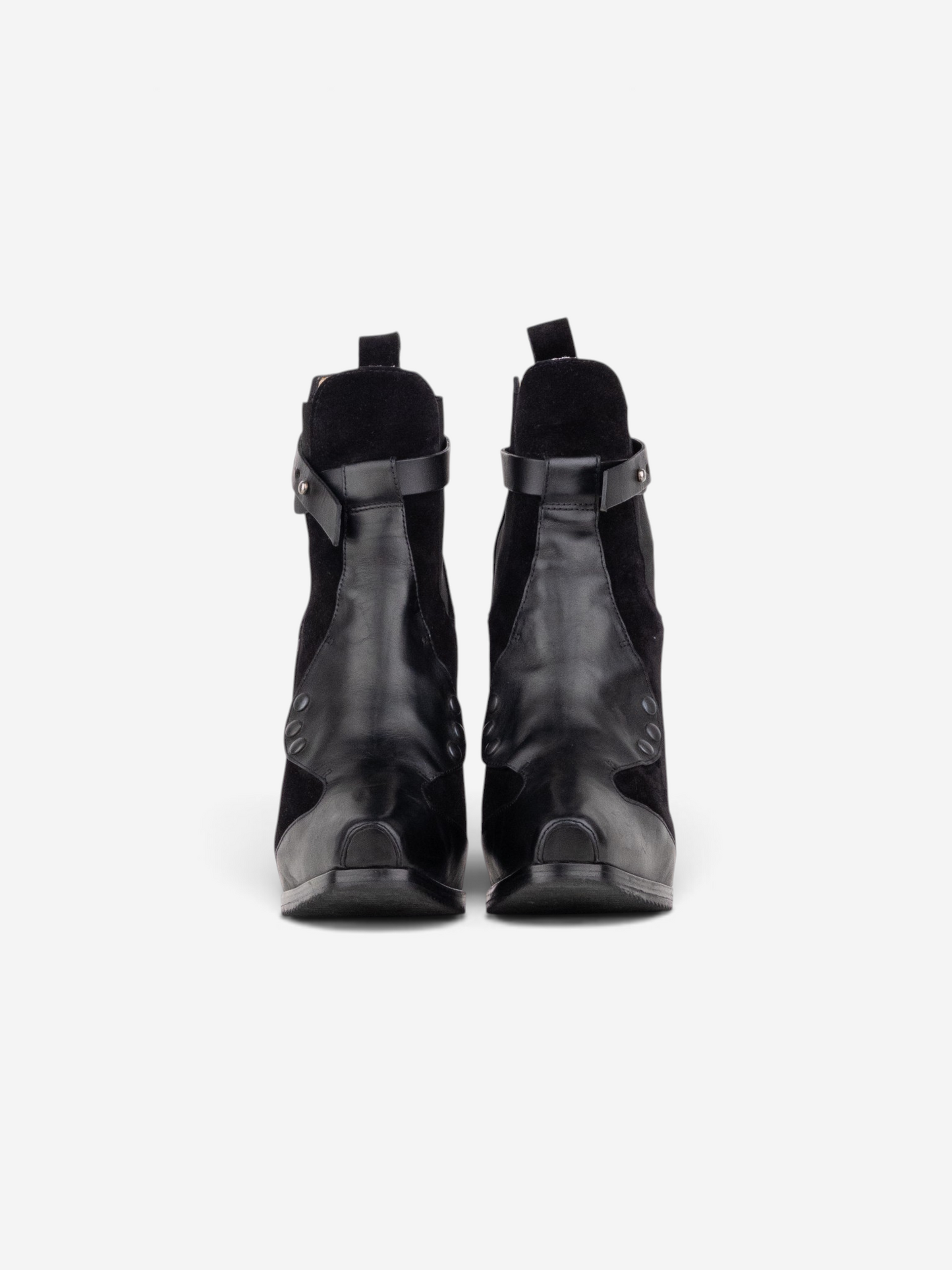 Jean Paul Gaultier AW13 Bondage Chelsea Ankle Heel Boots – product view 3