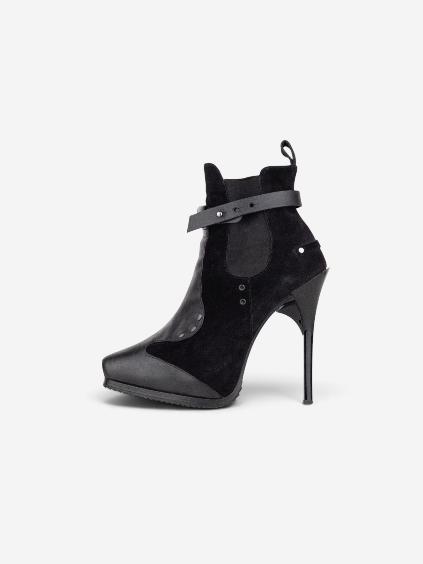 Jean Paul Gaultier AW13 Bondage Chelsea Ankle Heel Boots – product view 5