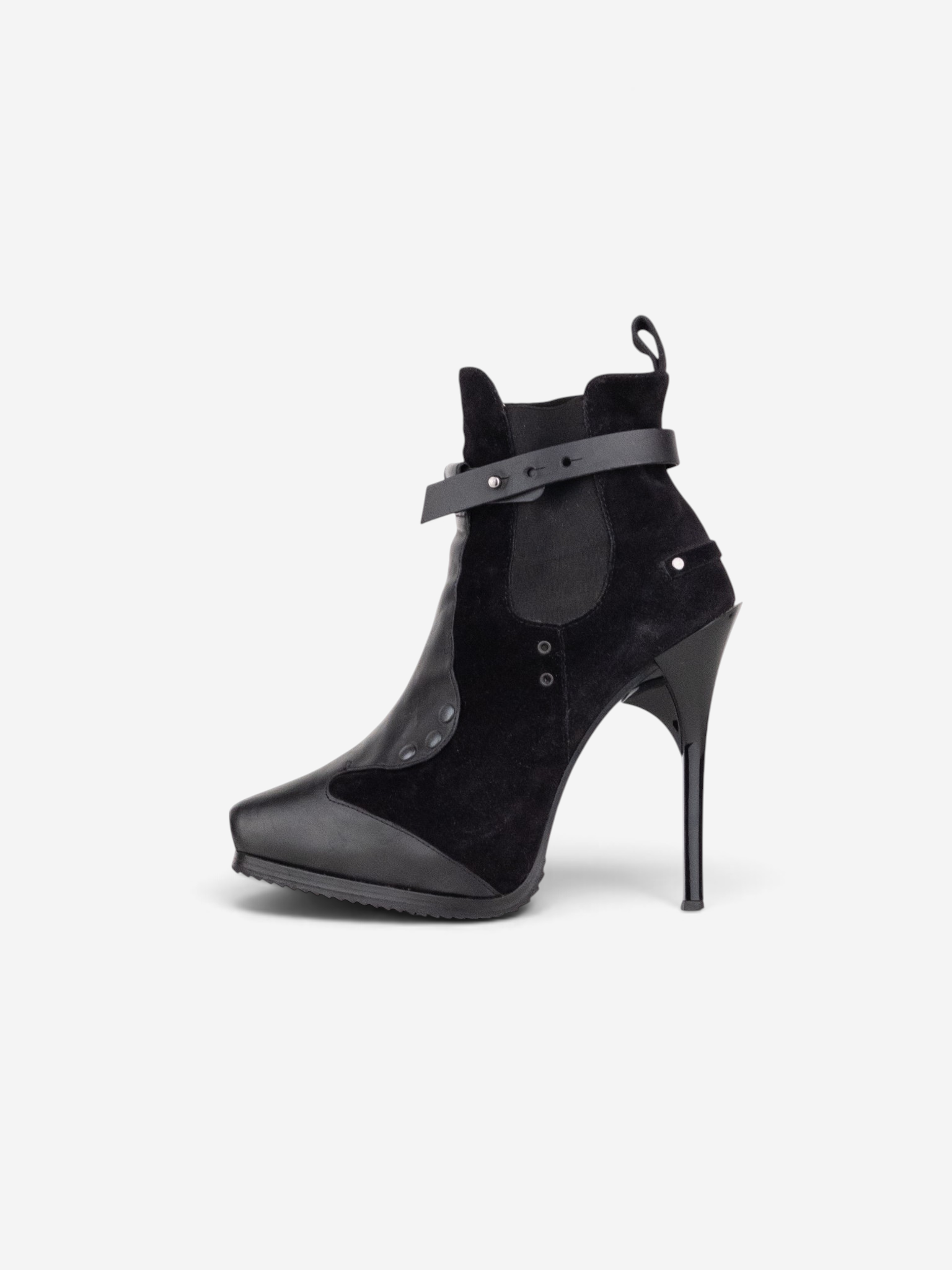Jean Paul Gaultier AW13 Bondage Chelsea Ankle Heel Boots – product view 5