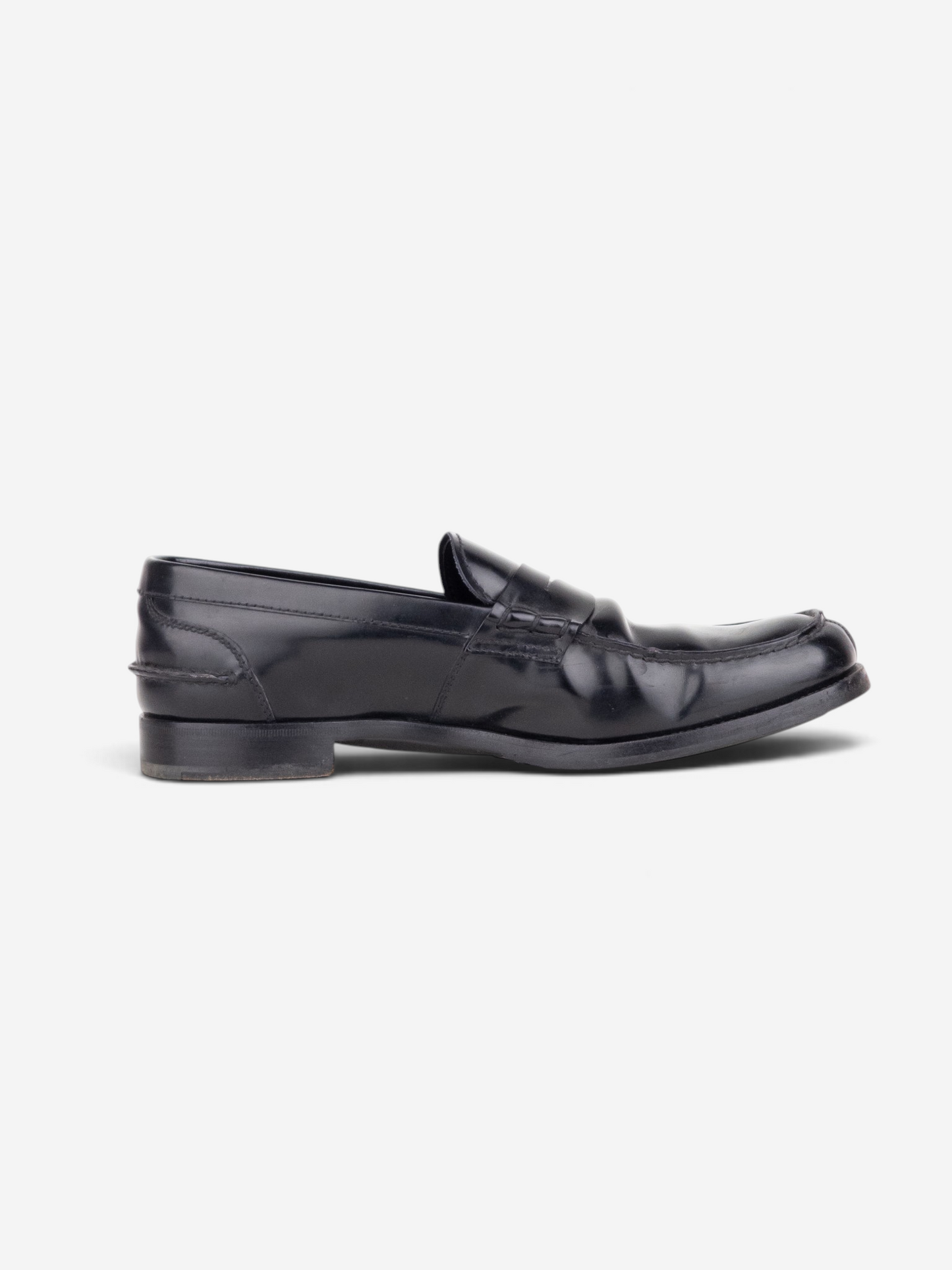 Miu Miu 2000s Penny Loafers – side profile