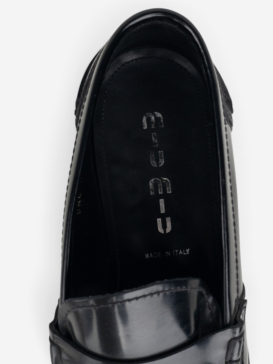Miu Miu 2000s Penny Loafers – brand label