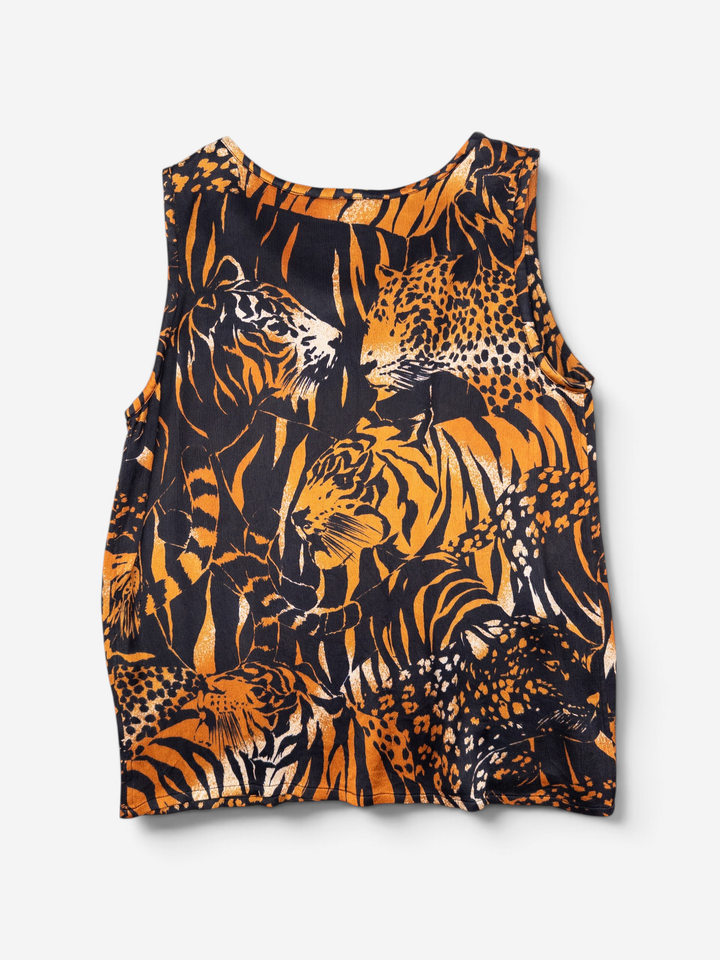 Yves Saint Laurent Rive Gauche by Tom Ford Tiger Print Tank Top – back view