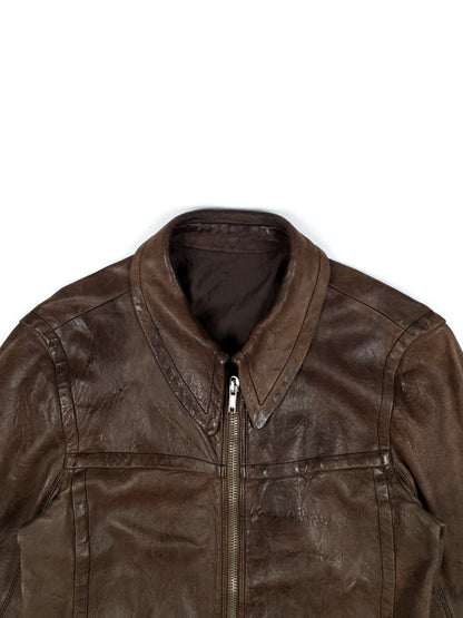 Rick Owens Hammered-Lamb Leatherjacket
