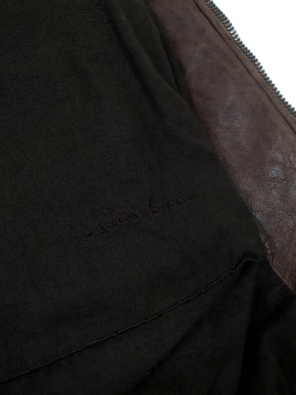Rick Owens Hammered-Lamb Leatherjacket