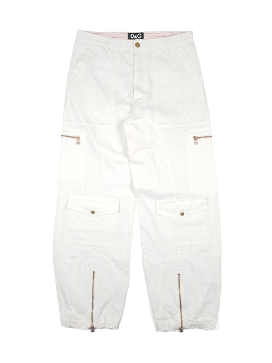 Dolce Gabbana Cargo Pants white