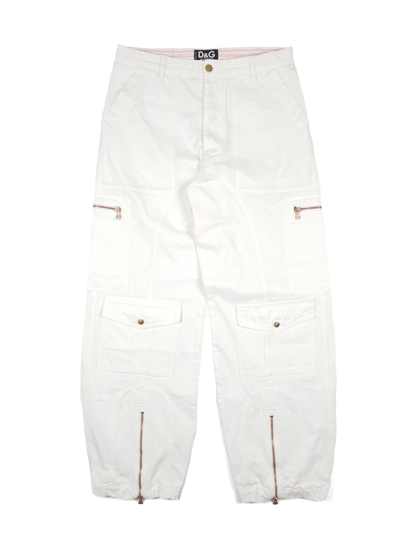 Dolce Gabbana Cargo Pants white