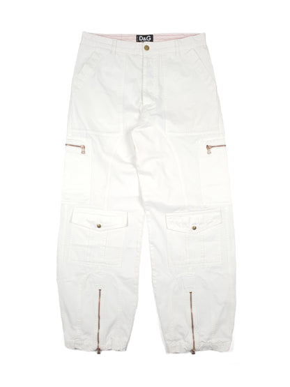Dolce Gabbana Cargo Pants white