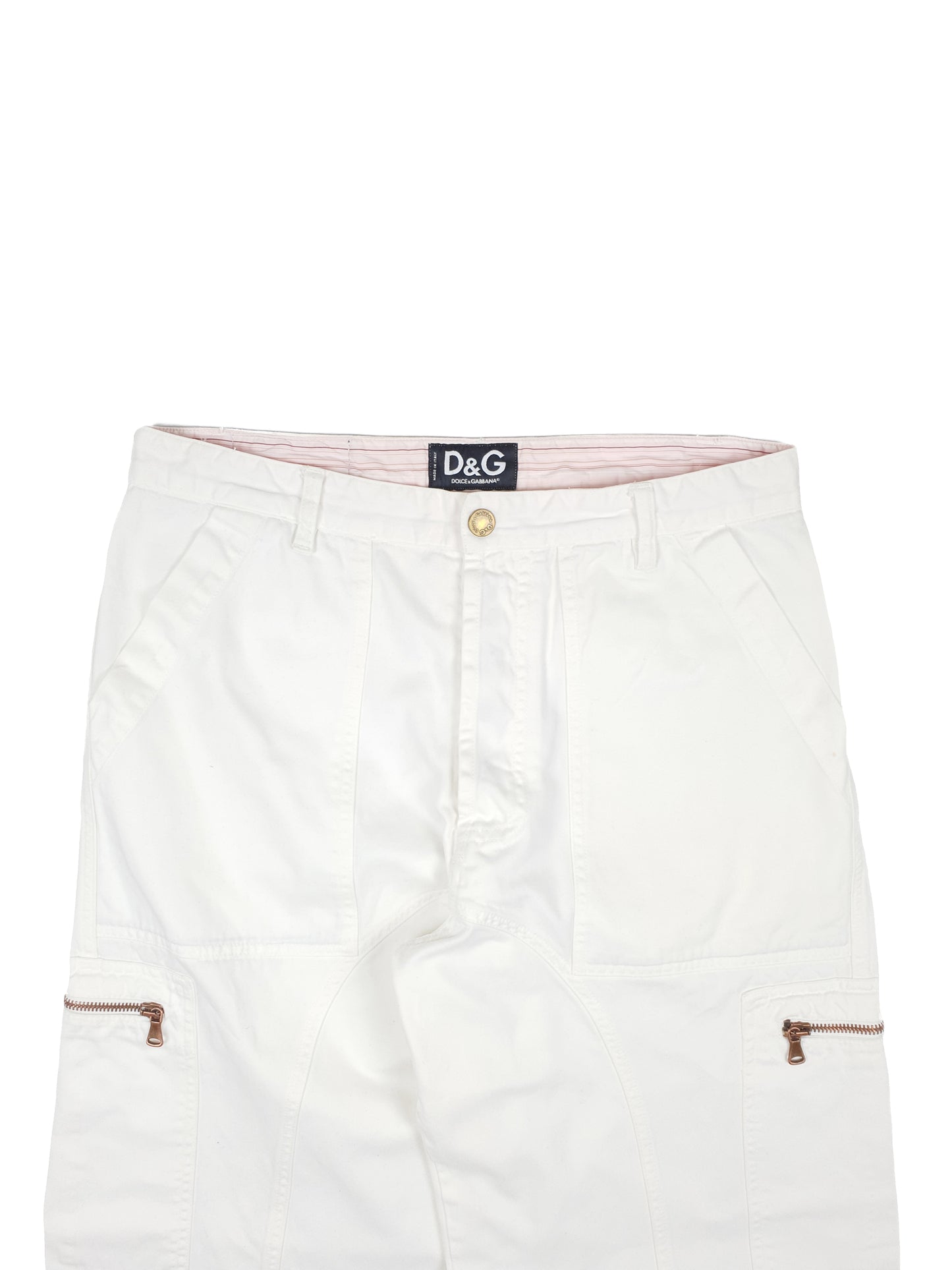 Dolce Gabbana Cargo Pants white
