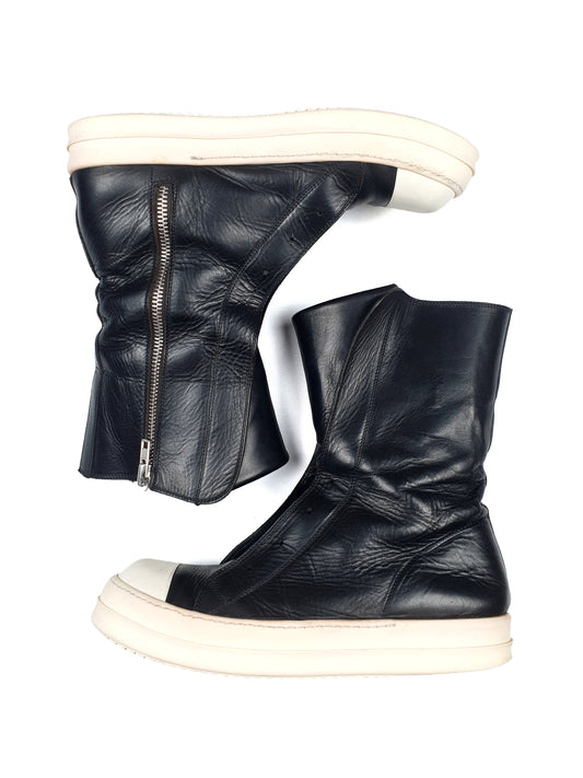 Rick Owens Laceless Ramones Sneakers High