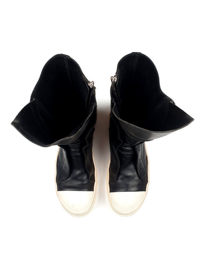 Rick Owens Laceless Ramones Sneakers High