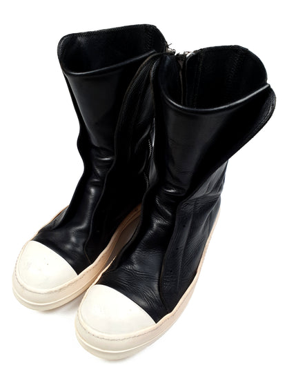 Rick Owens Laceless Ramones Sneakers High