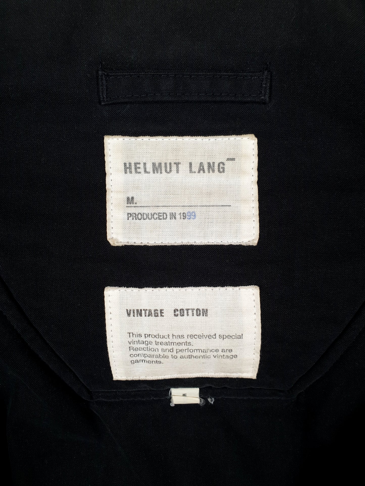 Helmut Lang Jeans AW99 Hooded Military Parka black