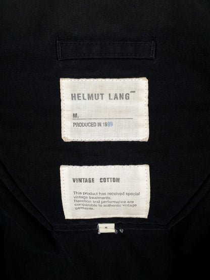 Helmut Lang Jeans AW99 Hooded Military Parka black