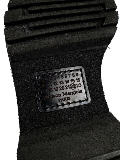 Maison Margiela AW17 Contrast-Lace Combat Boots
