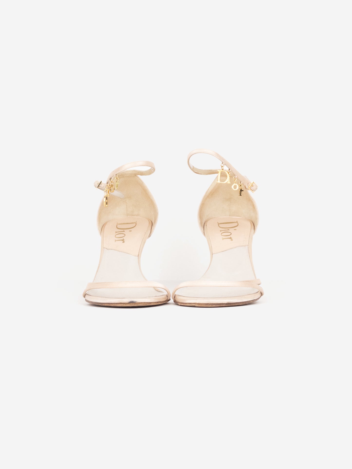 Dior by Galliano SS04 Logo Charm Sandal Heels