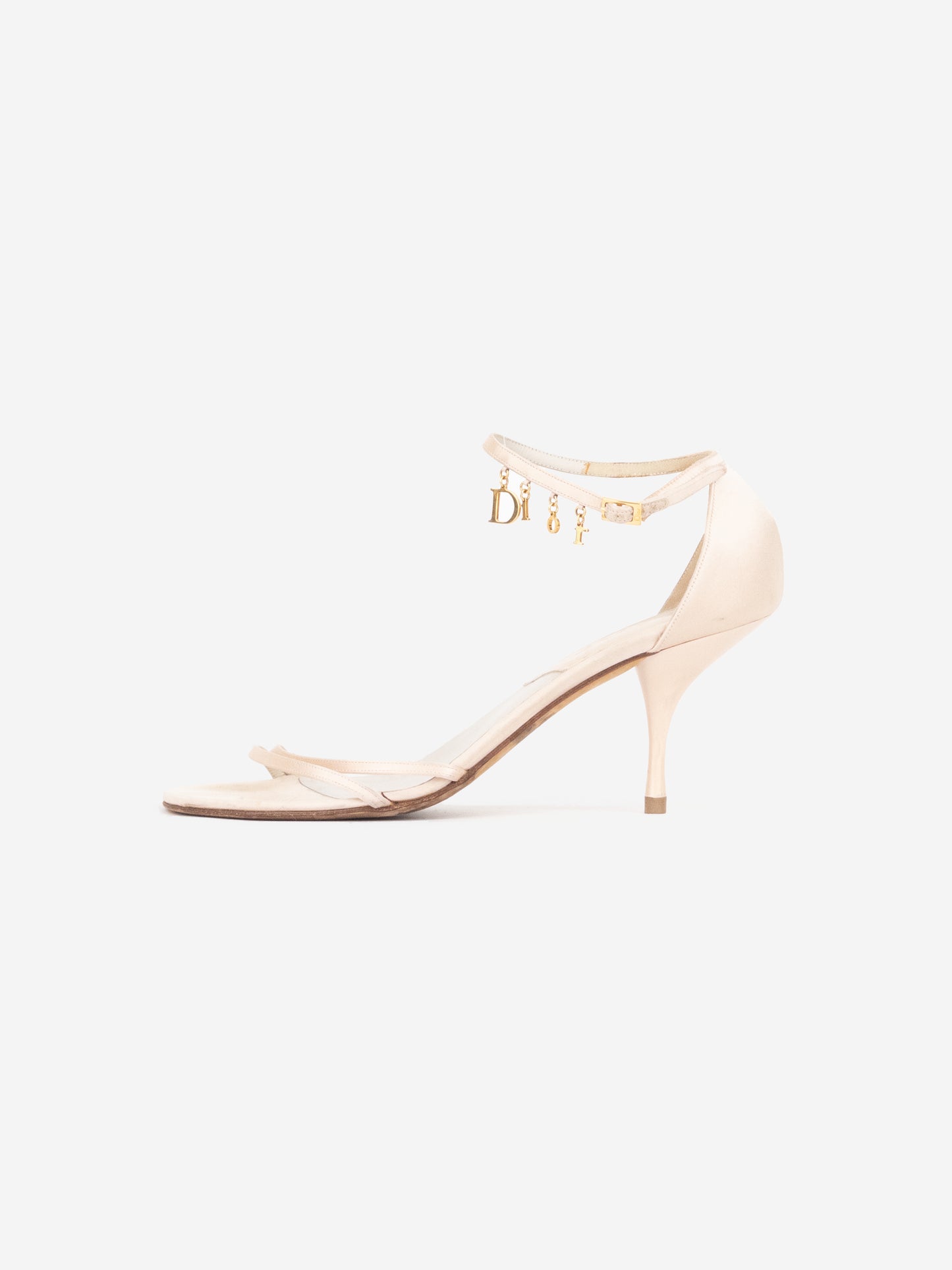 Dior by Galliano SS04 Logo Charm Sandal Heels