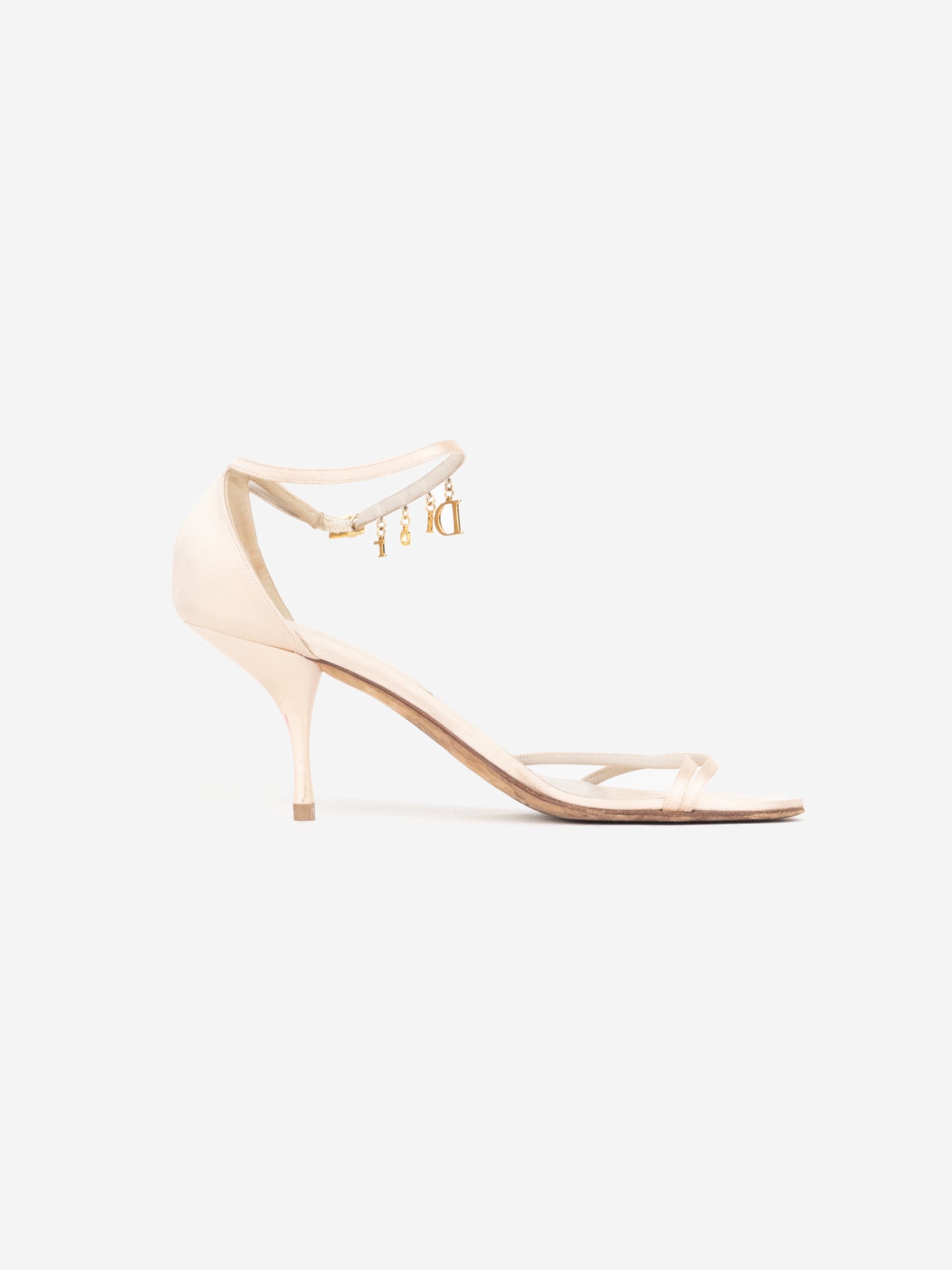 Dior by Galliano SS04 Logo Charm Sandal Heels