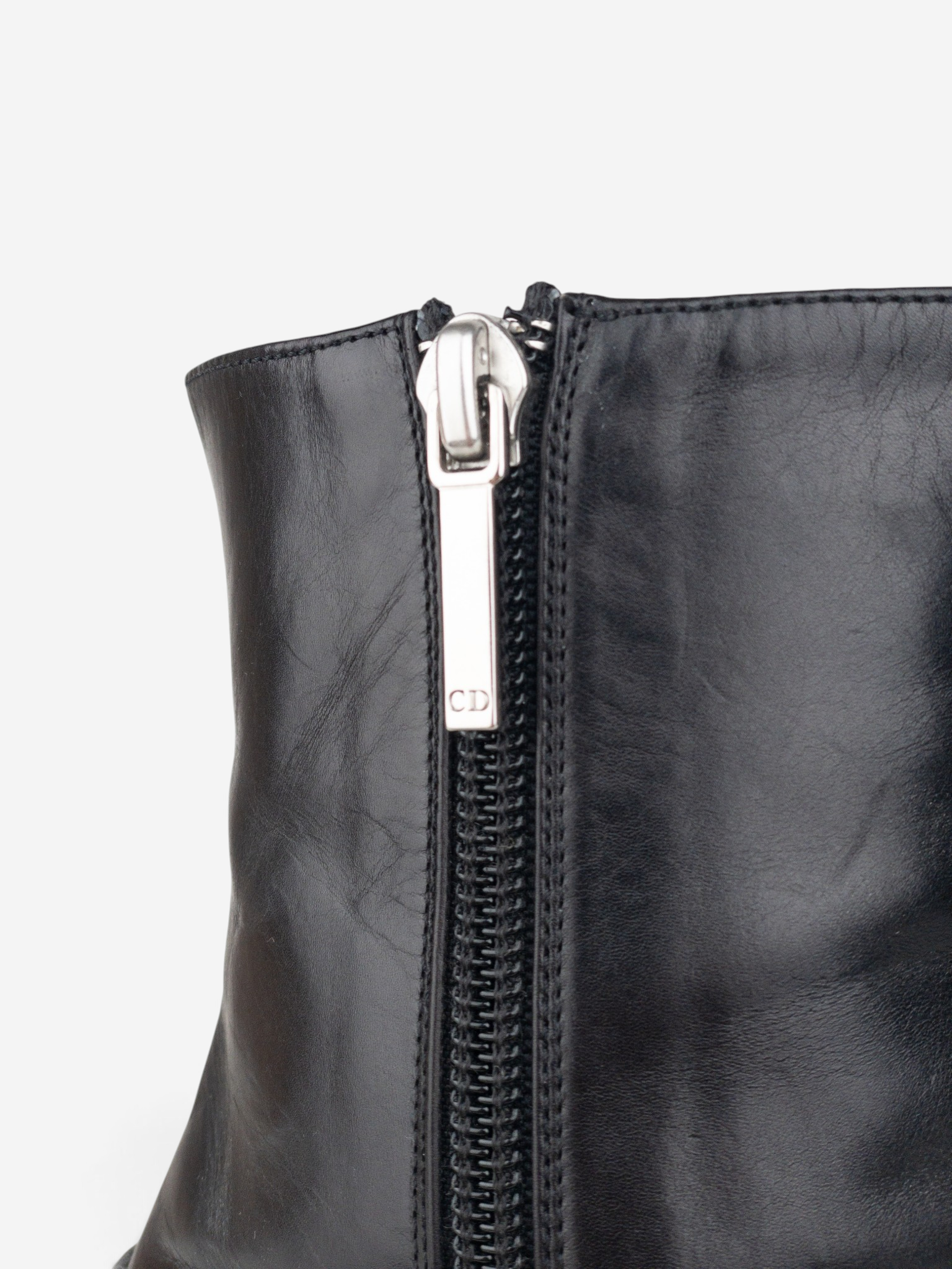 Prada 2000s Pointed-Toe Western Ankle Heel Boots – product view 7
