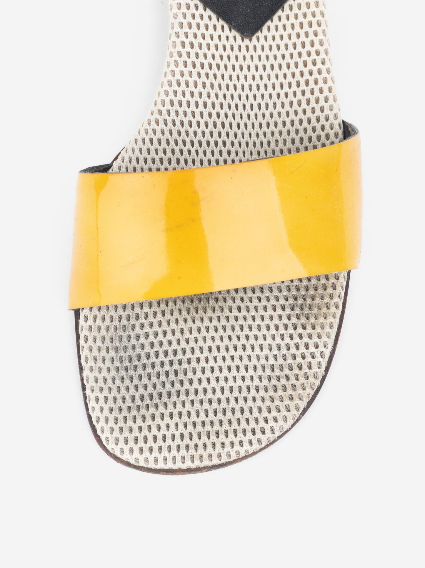 Miu Miu SS99 Neon Sports Sandal Kitten Heel Mules