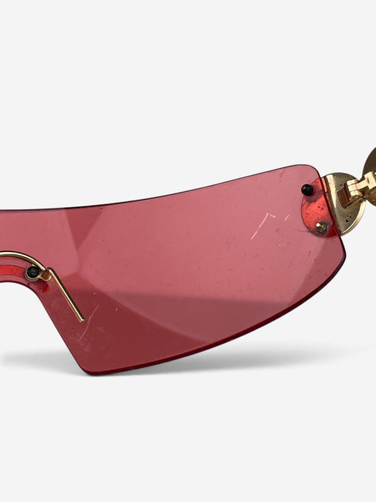 Dior by Galliano SS04 ‘Millenium’ Ruthenium Wrap Mask Shield Sunglasses – view 7