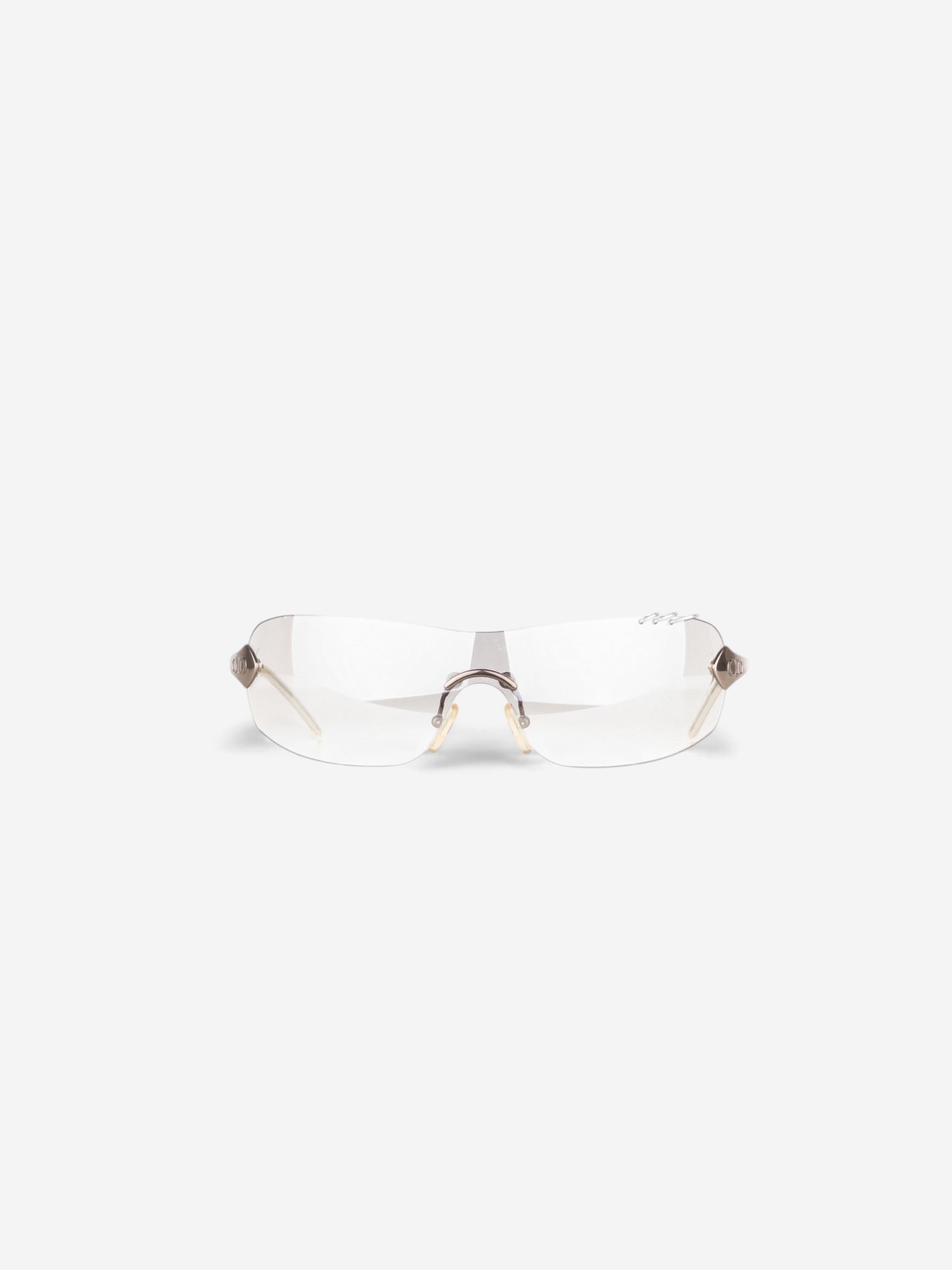 Dior by Galliano SS00 'Piercing' Wrap Mask Shield Sunglasses – front view