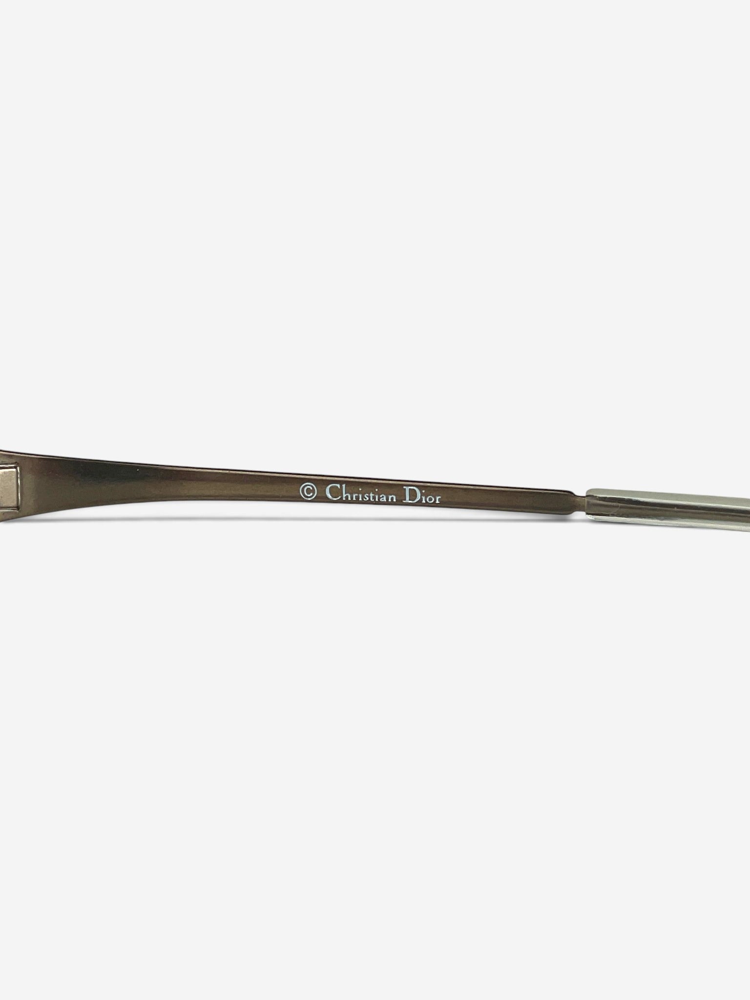 Dior by Galliano SS00 'Piercing' Wrap Mask Shield Sunglasses – brand marking detail