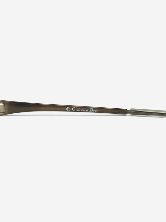 Dior by Galliano SS00 'Piercing' Wrap Mask Shield Sunglasses – brand marking detail