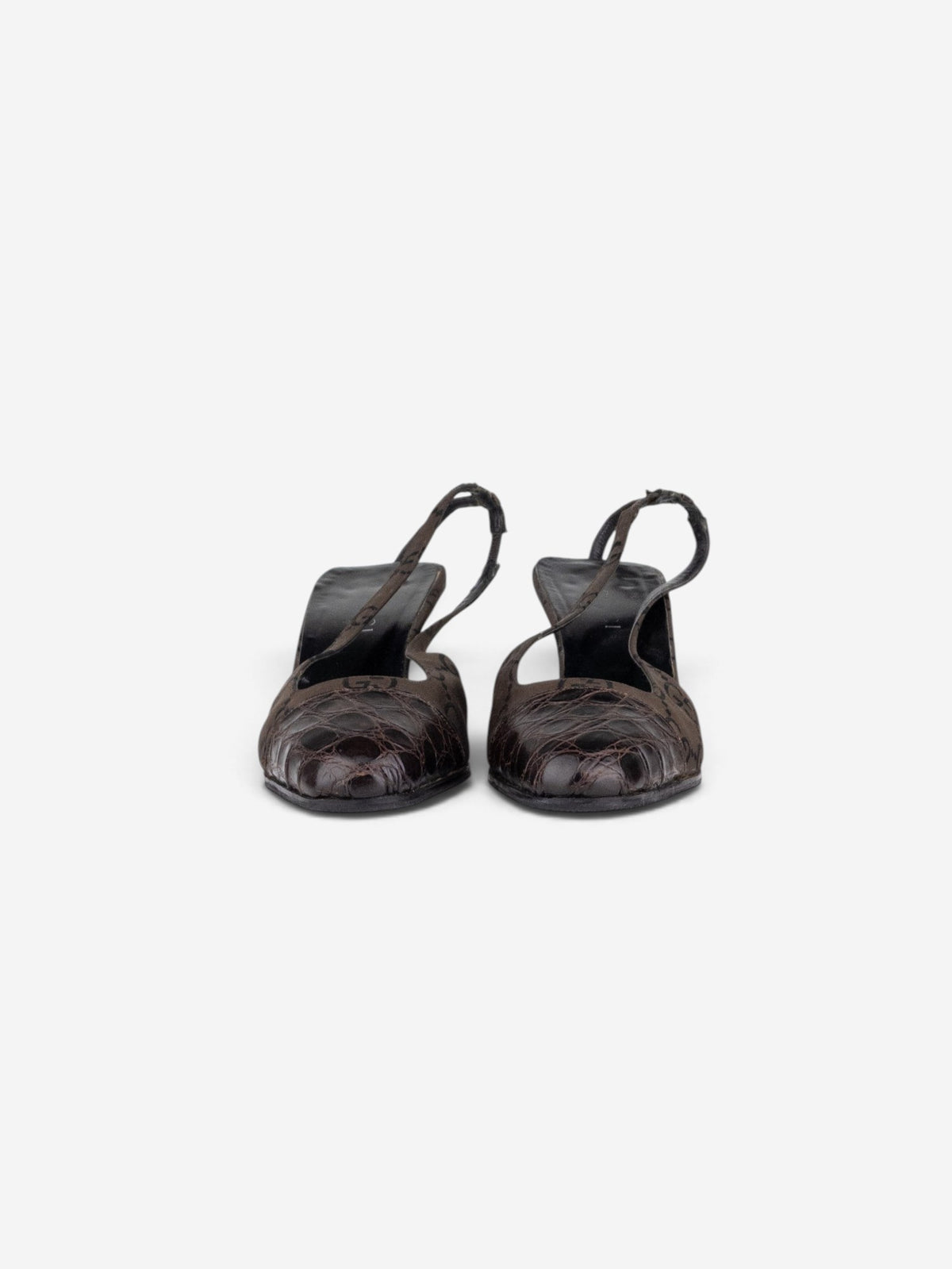 Gucci by Tom Ford SS98 Square Toe Crystal Slingback Pump Heels – view 2