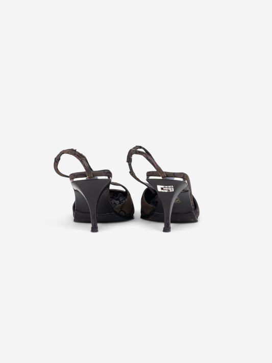 Gucci by Tom Ford SS98 Square Toe Crystal Slingback Pump Heels – view 4