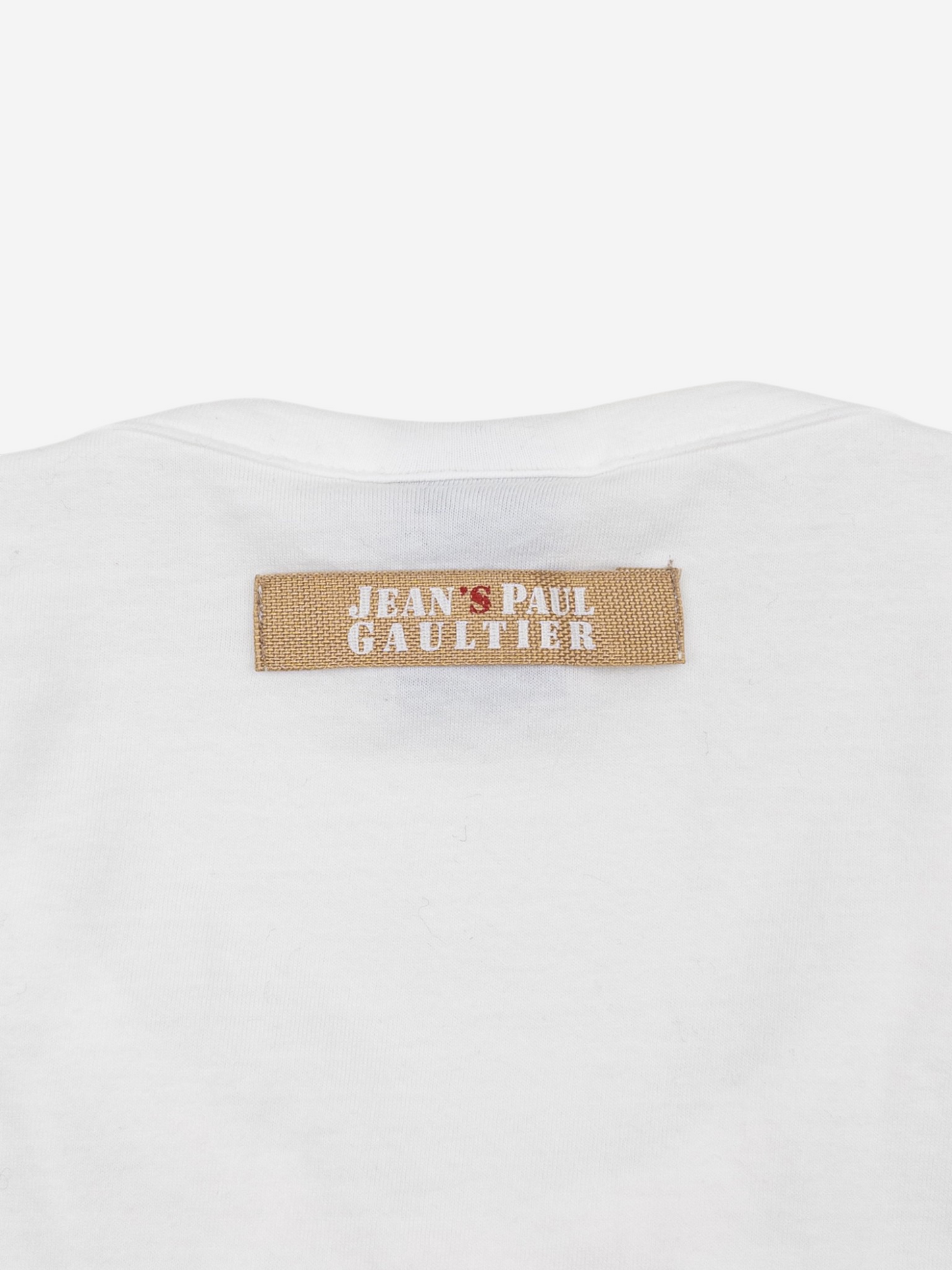 Jean Paul Gaultier 1990s Spiderweb Bondage Macramé T-Shirt – brand label