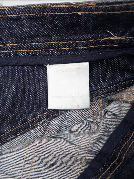 Gucci by Tom Ford SS04 Pleated Denim Midi-Skirt – care label