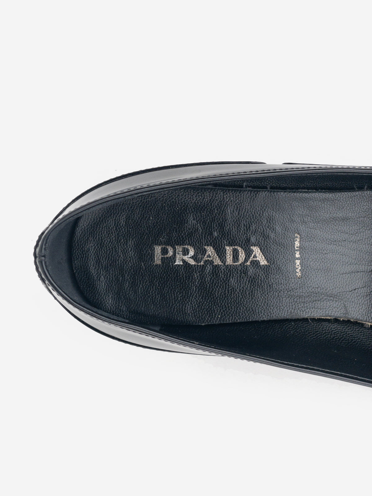 Prada 2000s Large Buckle Pump Kitten Heels
