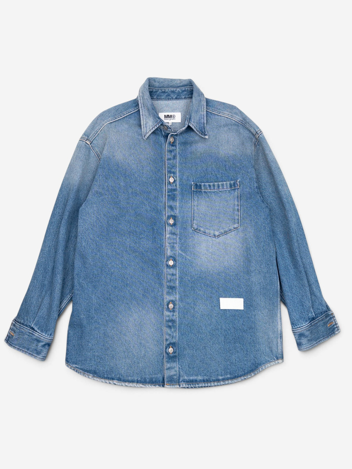 Maison Margiela MM6 AW21 One-Pocket Denim Jacket – front view