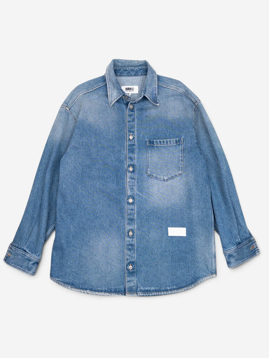 Maison Margiela MM6 AW21 One-Pocket Denim Jacket – front view