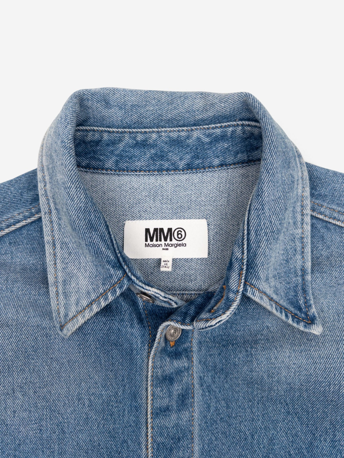 Maison Margiela MM6 AW21 One-Pocket Denim Jacket – view 3