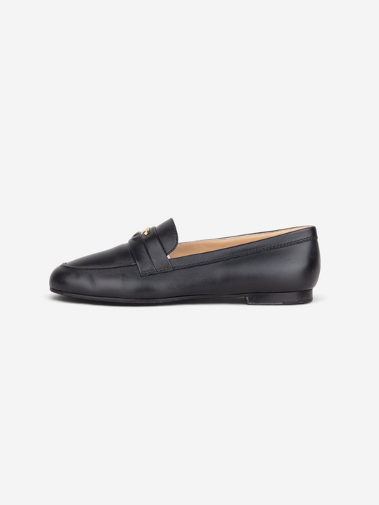 Chanel CC Logo Moccasin Penny Loafers – side view